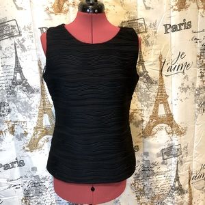 Calvin Klein, polyester tank top, black, size large